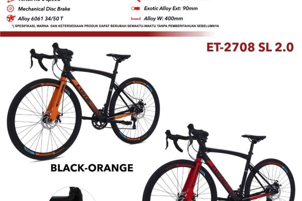 Sepeda Road Bike ET-2708 SL 2.0: Pilihan Terbaik untuk Penggemar Sepeda