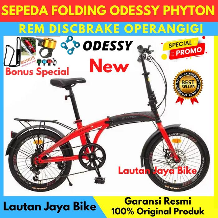 Sepeda Lipat Odessy Phyton 16 inci: Desain Ringan dan Praktis