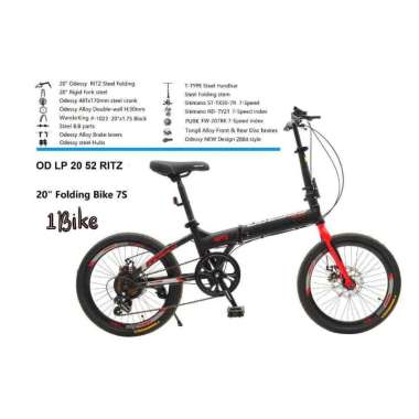 Sepeda Lipat Odessy Ritz 20 7S OD-LP2052: Pilihan Terbaik untuk Berkendara
