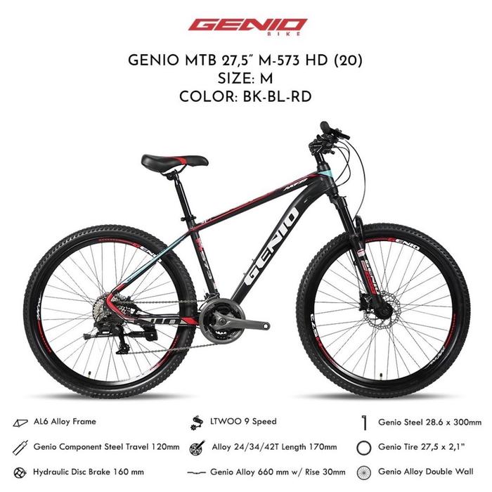 Sepeda Genio MTB 27.5 M-573 HD: Pilihan Terbaik untuk Penggemar MTB