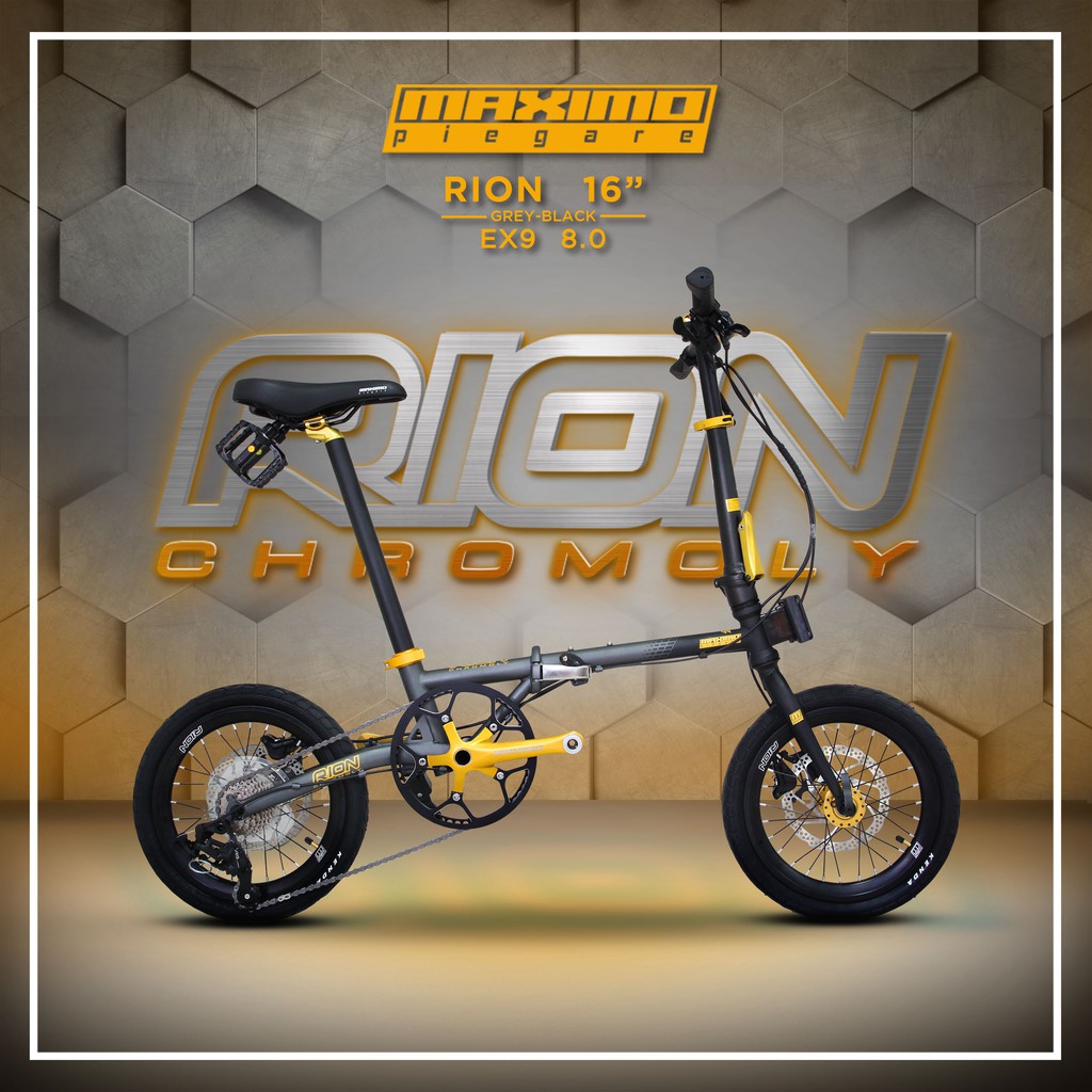 Sepeda Lipat Maximo Piegare EX9 8.0 RION Chromoly 9 Kecepatan