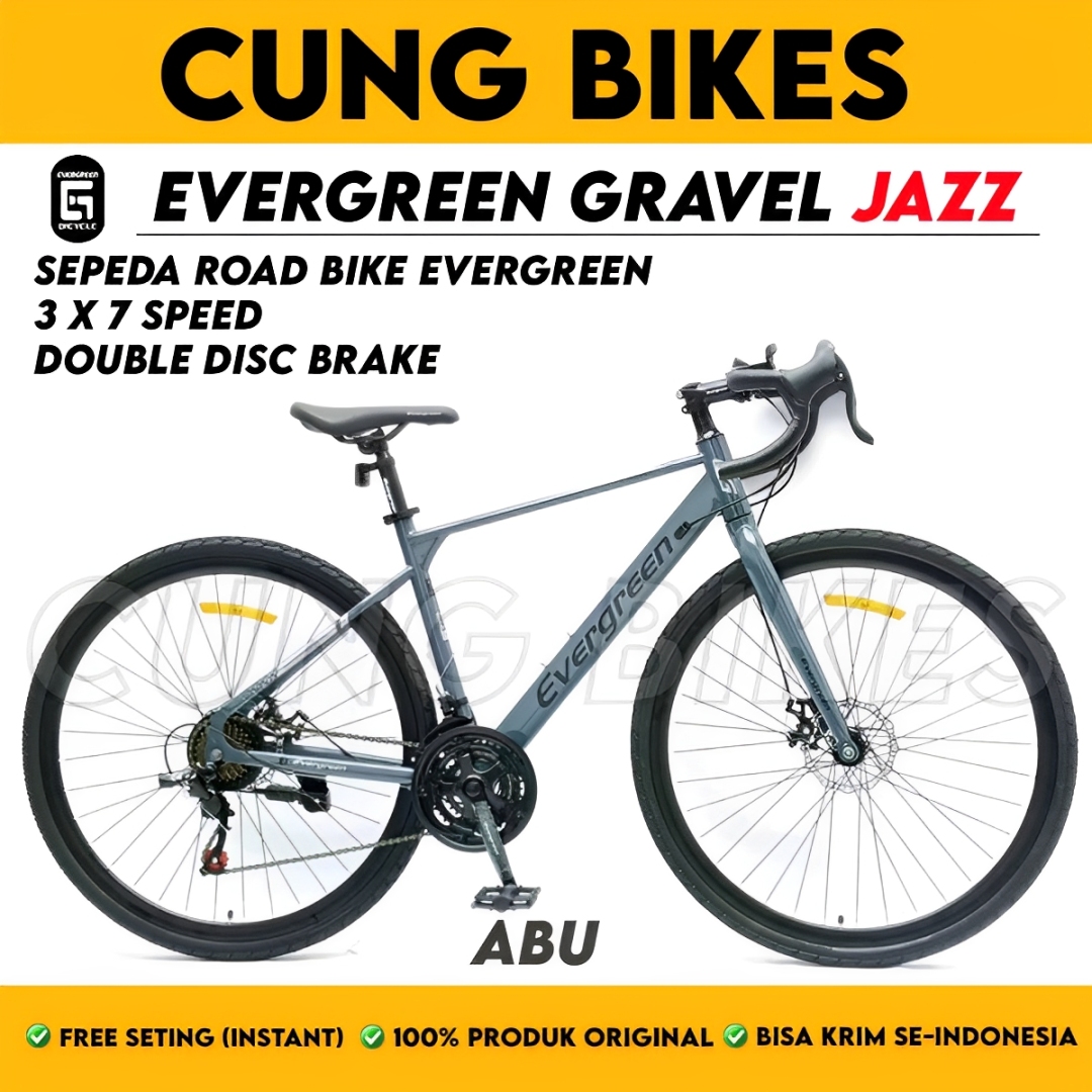 Sepeda Evergreen Gravel Jazz 700C: Pilihan Tangguh untuk Pengendara
