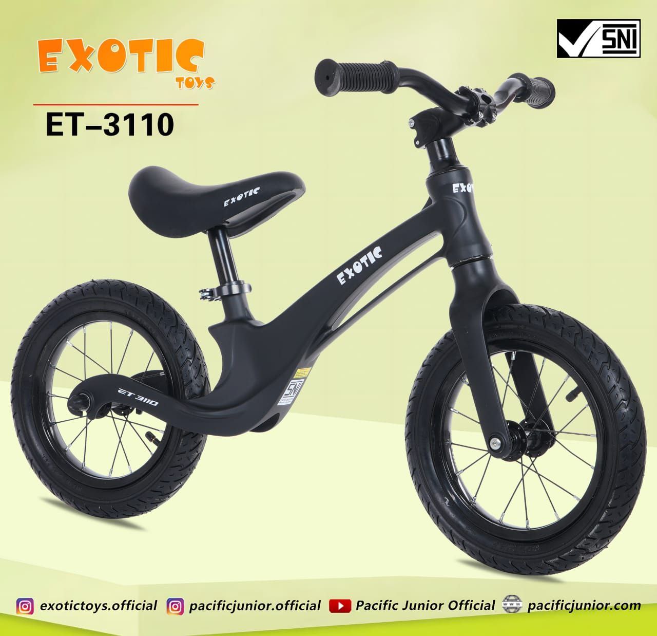 Sepeda Exotic Balance Bike ET-3110: Kendaraan Ringan dan Aman