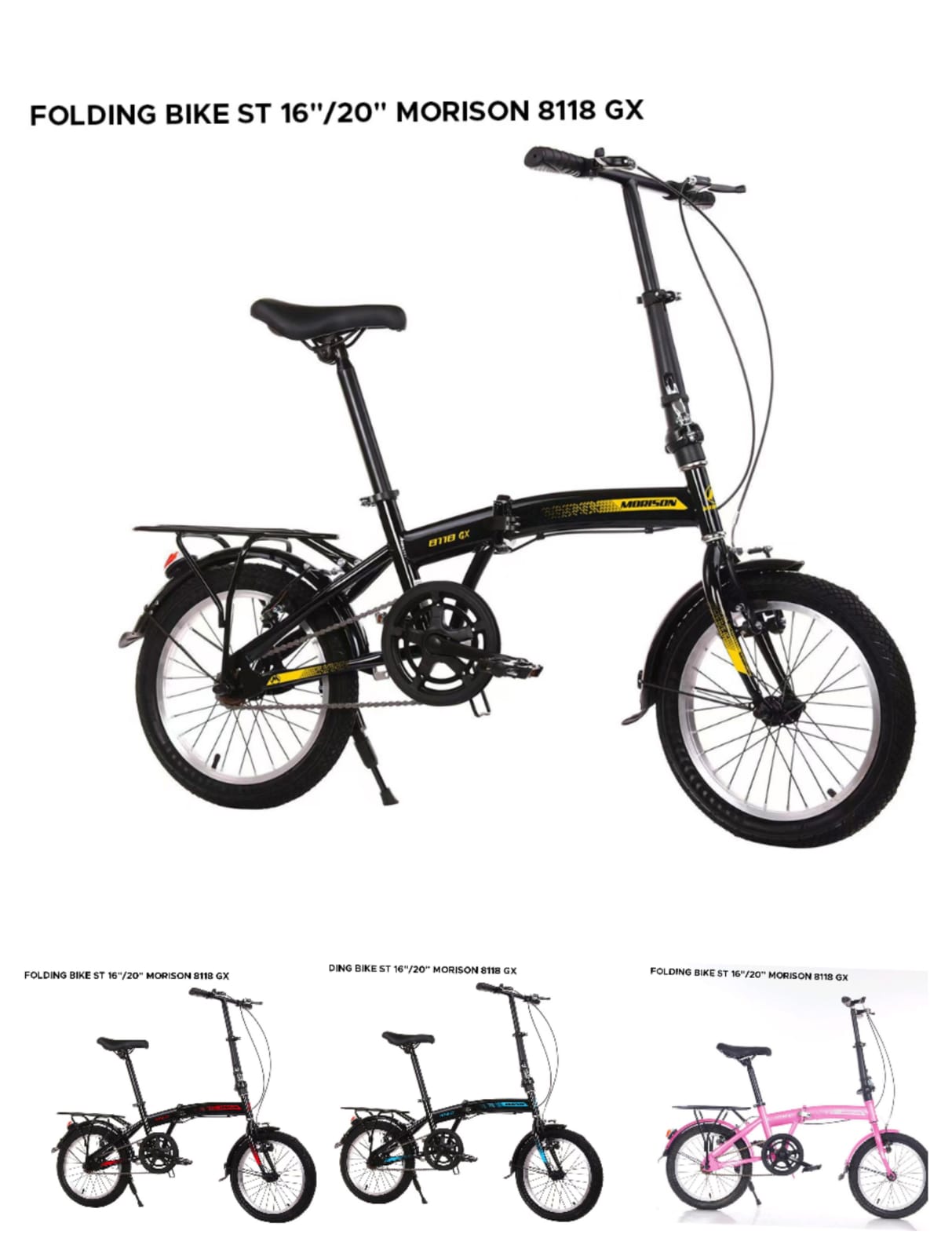 Sepeda Lipat Morison MS 8118 GX: Solusi Transportasi Praktis
